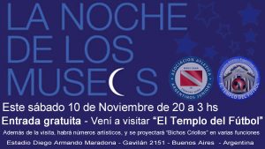 Argentinos Juniors: La Noche de los Museos