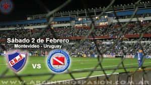 Argentinos Juniors enfrenta a Nacional de Montevideo en Uruguay