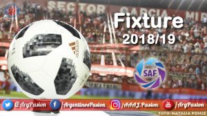 'Argentinos Juniors', 'La Paternal', 'Argentinos Pasión', 'Semillero del Mundo', 'Bichos Colorados', 'Fixture 2018/2019', Fixture, 'Fixture 2018-2019', Superliga