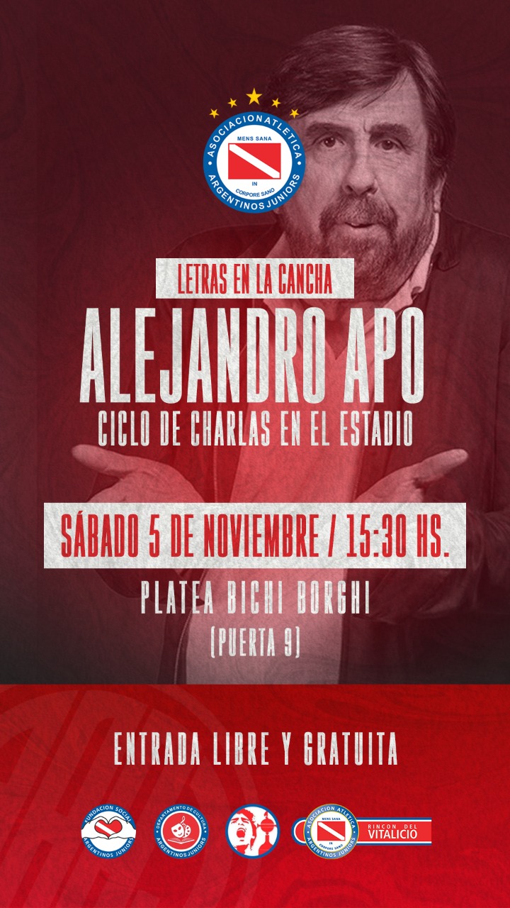 Argentinos Juniors, Alejandro Apo, charlas abiertas, Cultura AAAJ
