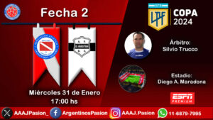 Argentinos Juniors vs Deportivo Riestra, Copa LPF 2024 fecha 2